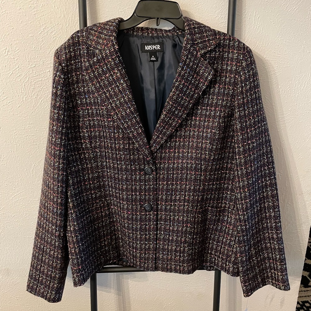 NWT Kasper Tweed Blazer Size 16